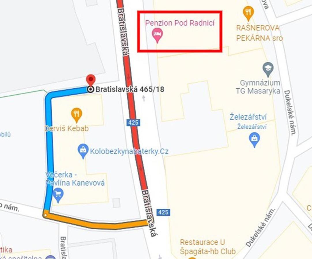 Penzion Pod Radnici Hustopece Luaran gambar